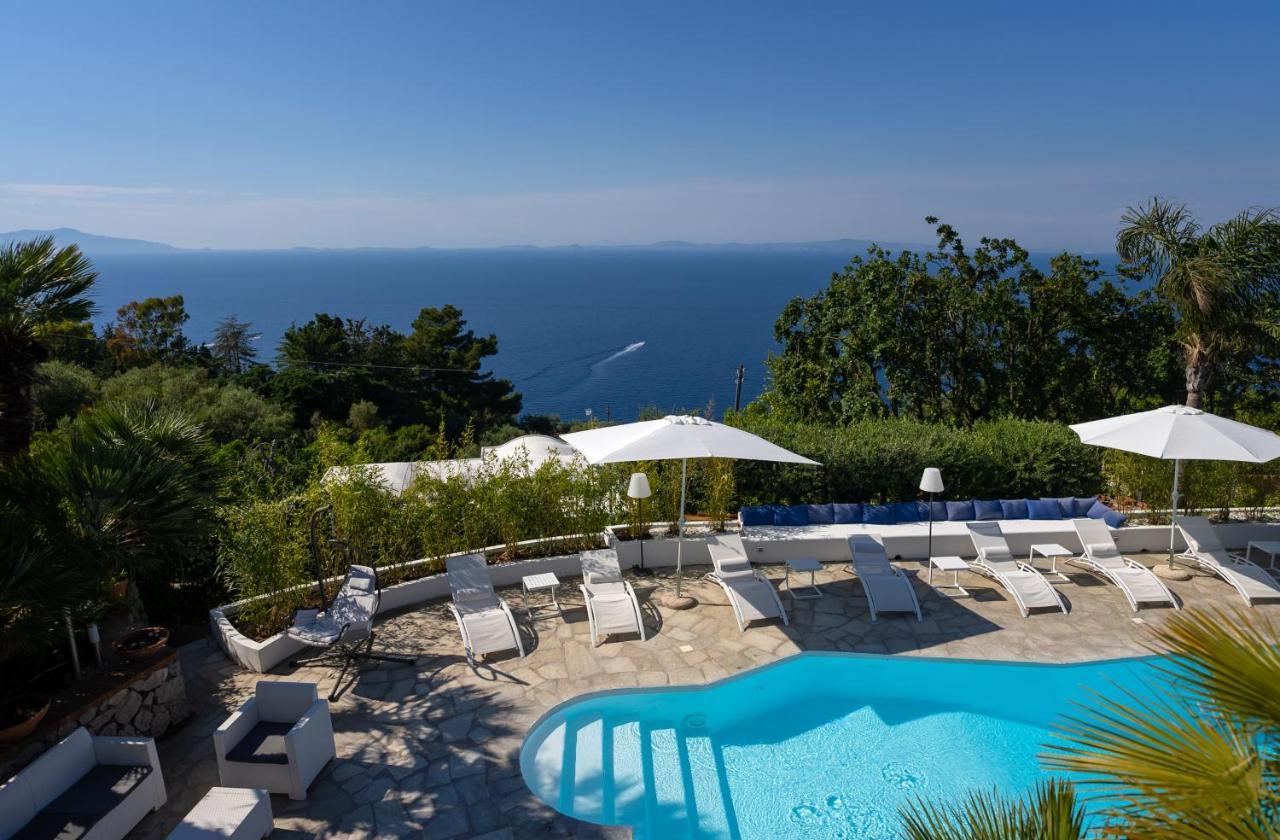 Capri Blue Luxury Villa Le Tre Monelle Anacapri  Buitenkant foto